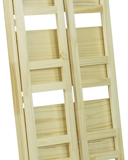 Casual Home 3-Shelf Folding Student Bookcase (20.75" Wide)-Natural - LeafyLoom