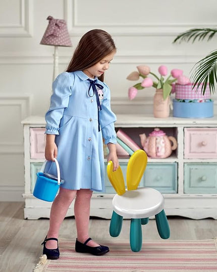 Small Plastic Chairs for Toddlers 2-3, Durable and Lightweight Kids Chairs, 10.5" Lx10.5 Wx16.9 H, Indoor or Outdoor Use for Boys & Girls 2-3 - LeafyLoom