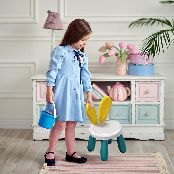 Small Plastic Chairs for Toddlers 2-3, Durable and Lightweight Kids Chairs, 10.5" Lx10.5 Wx16.9 H, Indoor or Outdoor Use for Boys & Girls 2-3 - LeafyLoom