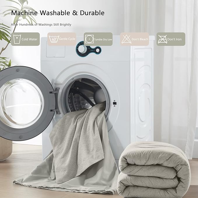 UNILIBRA Full Bed in a Bag - 7 Pieces Full Size Comforter Set Soft for All Seasons - Sage Green Cationic Dyeing Bedding Comforter Sets with Comforter, Flat Sheet, Fitted Sheet, Pillowcases & Shams - LeafyLoom