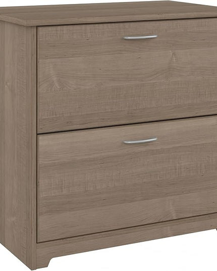 Bush WC31280 Cabot 2-Drawer Lateral File Cabinet, Letter/Legal, Ash Gray, 31-Inch - LeafyLoom