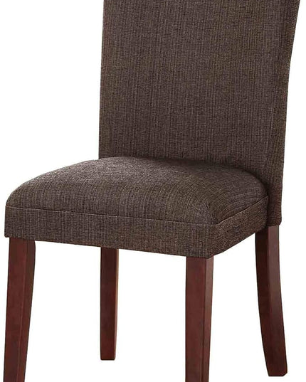 HomePop Classic Parsons Dining Chair, Single Pack, Textured Brown - LeafyLoom