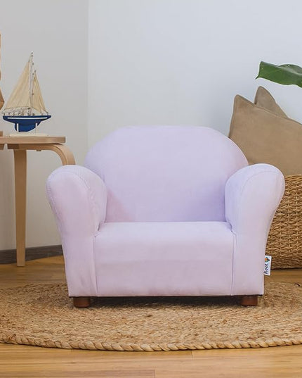 Keet Microsuede Children's Chair, Roundy, Lavender - LeafyLoom