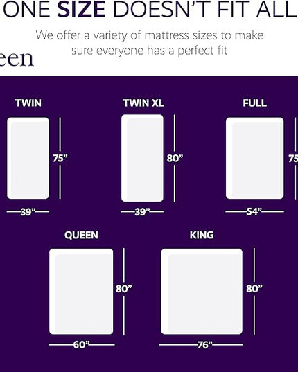 NapQueen 6 Inch Cooling Gel Twin Size Medium Firm Memory Foam Mattress, Bed in a Box, White - LeafyLoom