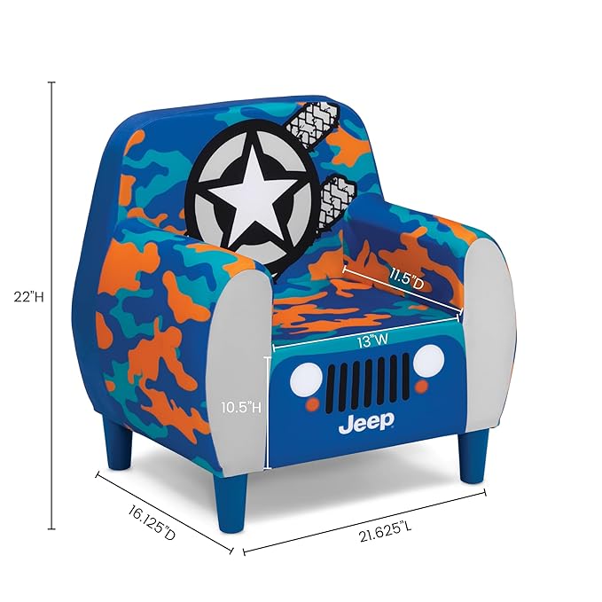 Delta Children Jeep Foam Chair - LeafyLoom