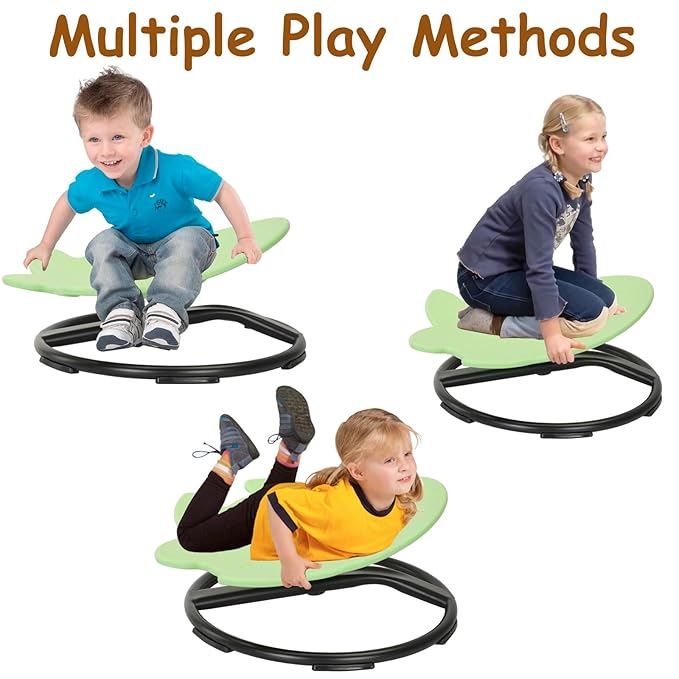 Kids Sensory Spinning Chair, Autism Kids Swivel Chair, Kids Sit and Spin Chair Sensory Toy, Improve Physical Coordination Wobble Chair for Kids, Kids Sensory Equipment for Boys Girls - LeafyLoom
