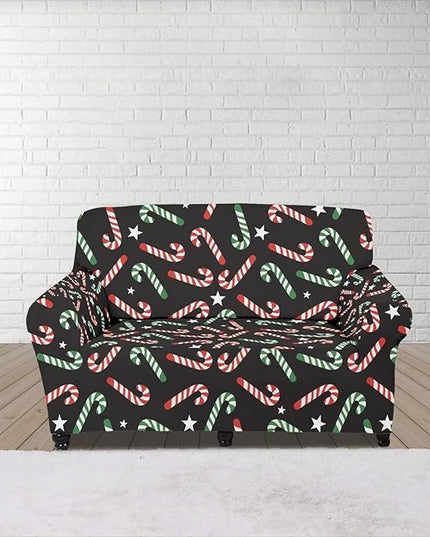 FKELYI Christmas Furniture Protector Easy Going Stretch Sofa Slipcover Non-Slip Sofa Couch Cover Washable Sofa Slipcovers M FKELYI
