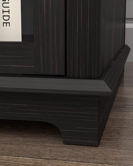 HIFYOBRO End Table with Hidden Charging Station, Narrow Side Table with Storage, Nightstand for Small Spaces with USB Ports & Power Outlets - LeafyLoom
