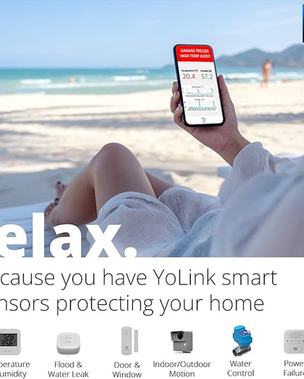 YoLink LoRa 1/4 Mile Wireless Range Smart Motion Detector, Indoor Motion Sensor, Motion Detector, Alexa, IFTTT, YoLink Hub Required YoLink
