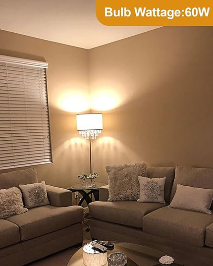 DLLT LED Floor Lamp for Living Room, Crystal Elegant Reading Standing Light for Kids Bedroom, Suit Mid Century, Modern & Farmhouse Rooms, Tall Pole with Fabric Drum Shade, Brass, E26 Warm Light - LeafyLoom