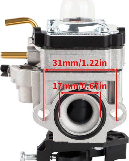 RY25AXB Carburetor for Ryobi 308054121 RY25AXB RY25 RY25AXBVNM 25cc Gas Jet Fan Blower with Air Filter Kit - LeafyLoom