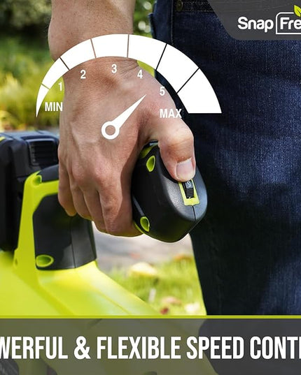 SnapFresh Cordless Leaf Blower - 550CFM Brushless Electric Leaf Blower with 4.0 Ah Battery and Fast Charger - Lightweight 20V Yard and Garden Blower for Lawn Care… - LeafyLoom