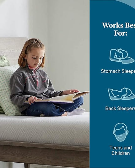 Lucid 6 Inch Memory Foam Mattress - Firm Feel - Gel Infusion - Memory Foam Infused with Bamboo Charcoal - Breathable - CertiPur Certified - Twin - LeafyLoom