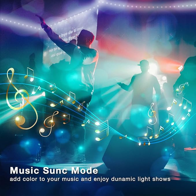 phopollo LED Lights for Bedroom 200ft, Music Sync Color Changing, Smart App Control with Remote, Ultra-Long LED Strip Lights for Party, Home Decoration. Phopollo