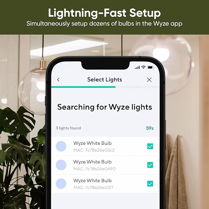 Wyze Bulb Color, 1100 Lumen WiFi RGB and Tunable White A19 Smart Bulb, Works with Alexa and Google Assistant, Four-Pack WYZE