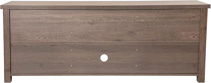 Flash Furniture Sheffield TV Stand up to 80" TVs - Modern Black Wash Finish & Full Glass Doors - 65" Engineered Wood Frame - 3 Height Adjustable Shelves - LeafyLoom