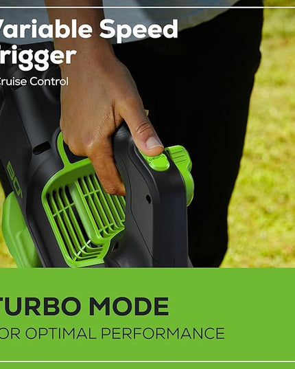 Greenworks 80V 700 CFM Cordless Leaf Blower, 2.5Ah Battery and 45 Minute Rapid Charger - LeafyLoom