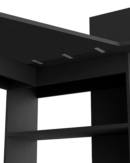 NicBex Kimberly-DW-00206-LWJ Home Office Desks, 51.7"x47.2"x43.3", Black - LeafyLoom