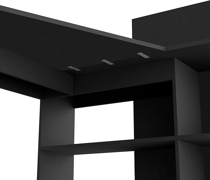 NicBex Kimberly-DW-00206-LWJ Home Office Desks, 51.7"x47.2"x43.3", Black - LeafyLoom