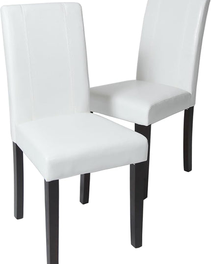 NicBex Haerin-SD-00163-LWJ Dining Chairs, 21"x16.5"x35.5", White - LeafyLoom