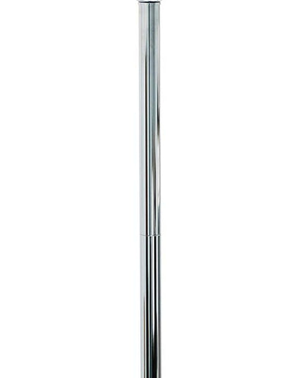 Elegant Designs LF1002-WHT Romantic Cascading Hanging Crystals Sheer Drum Shade Chrome Floor Lamp, White - LeafyLoom