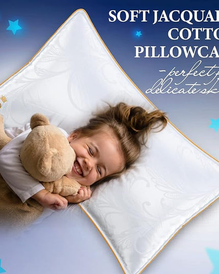 Royal Therapy King White Goose Feathers and Down Pillow, Premium White Bed Sleeping Breathable Hotel Collection Pillows - LeafyLoom