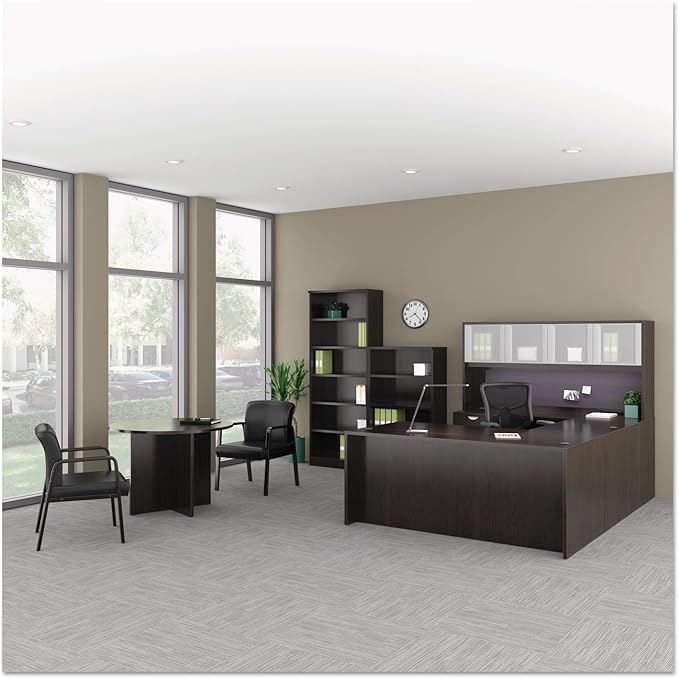 Alera ALEVA542822ES 15.63 in. x 20.5 in. x 28.5 in. Valencia Series 2-Drawer Full File Pedestal - Espresso - LeafyLoom