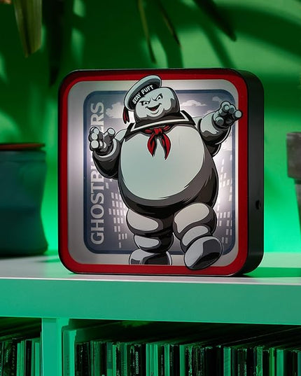 Numskull NS4833 Ghostbusters Stay Puft Acrylic Logo Desk Lamp - LeafyLoom