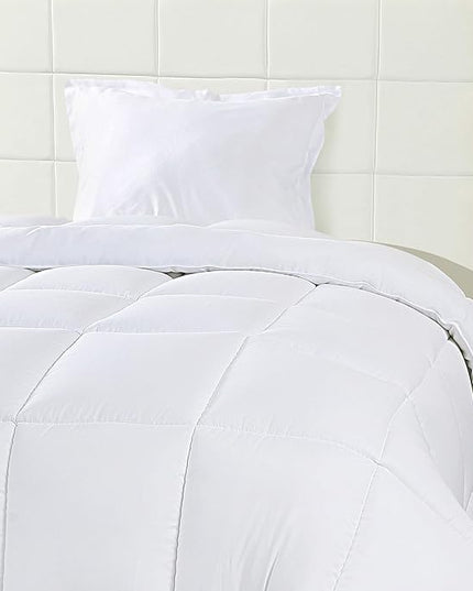 Utopia Bedding Twin Comforter Set Kids with 1 Pillow Sham, Bedding Comforter Sets, Down Alternative White Comforter, Soft and Comfortable, Machine Washable (Pack of 6) - LeafyLoom
