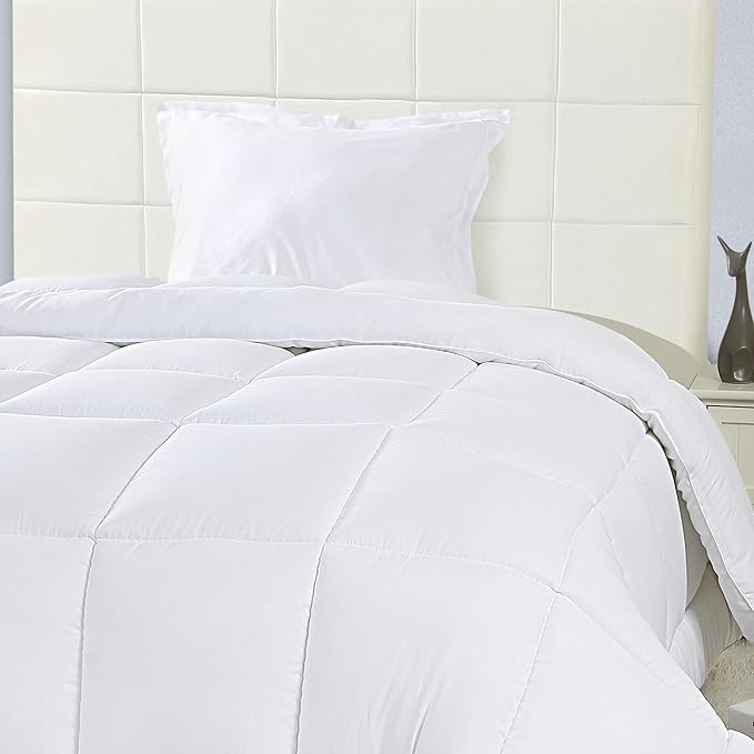 Utopia Bedding Twin Comforter Set Kids with 1 Pillow Sham, Bedding Comforter Sets, Down Alternative White Comforter, Soft and Comfortable, Machine Washable (Pack of 6) - LeafyLoom