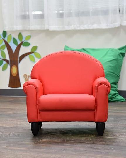 Children's Factory As We Grow Toddler Chair, Red, CF805-196, Flexible Seating for Daycare or Preschool, Kids Reading Chair, Playroom Furniture - LeafyLoom