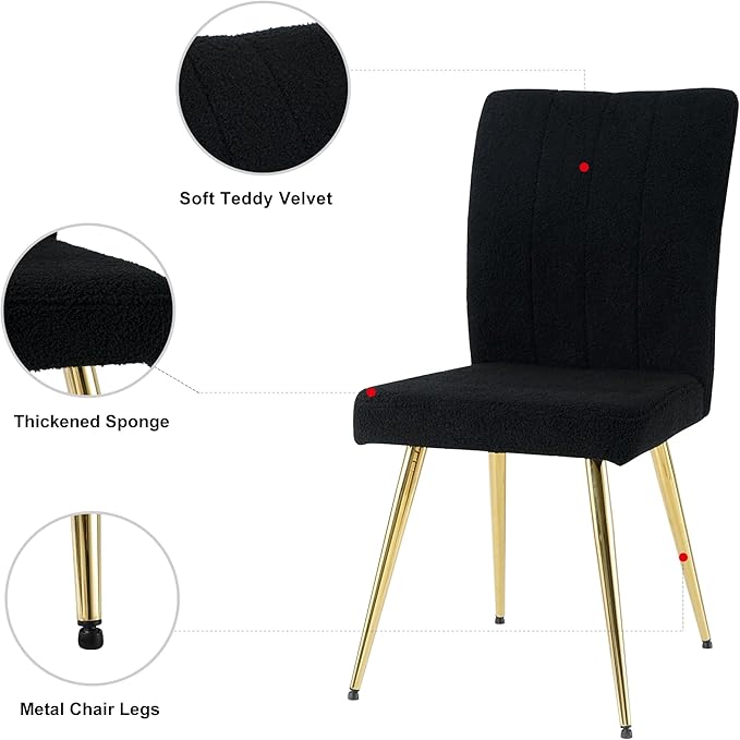 NicBex Haerin-SD-00370-LWJ Dining Chairs, 17.5"x22.8"x35.6", Black - LeafyLoom