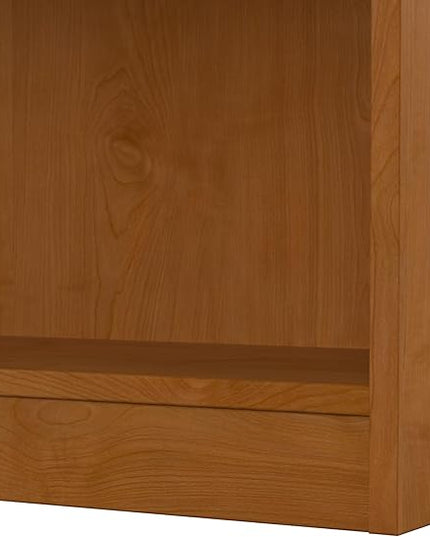 Bush Furniture Universal Small 2 Shelf Bookcase in Natural Cherry - LeafyLoom