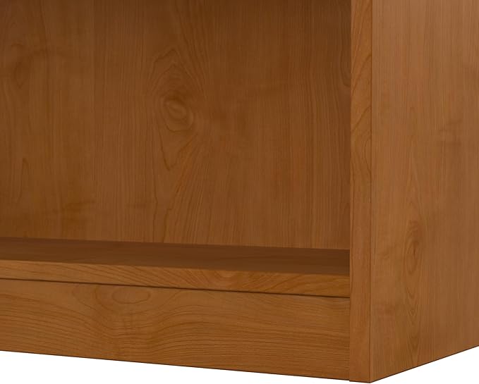 Bush Furniture Universal Small 2 Shelf Bookcase in Natural Cherry - LeafyLoom