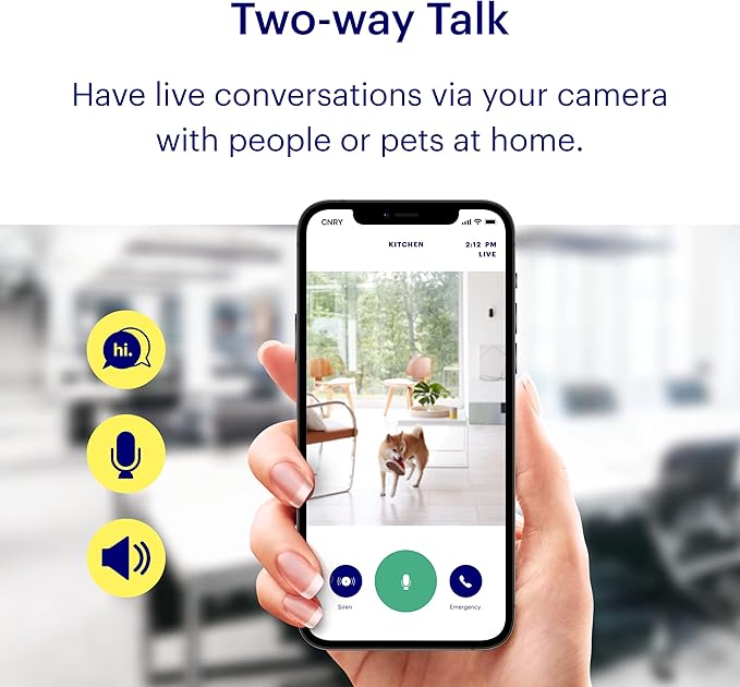 Canary View Indoor Home Security Camera 1080p HD WiFi IP | 24/7 Watch Live Video, Motion Alerts, Two-Way Talk, Night Vision, 10x Zoom, Private Mode, Works with Alexa, Google Assistant and More Canary