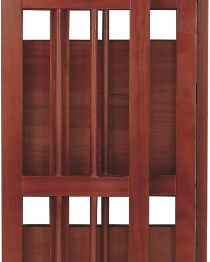 Casual Home 3-Shelf Folding Bookcase (14" Wide)-Mahagony - LeafyLoom