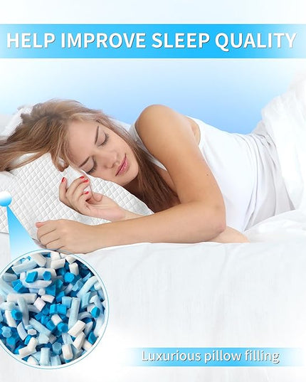 5 LBS Shredded Memory Foam Filling, Bean Bag Filler, Added Gel Particles Comfortable and Soft,Very Suitable for Filling Bean Bags, Pillows,Dog beds, Couch Cushion - LeafyLoom