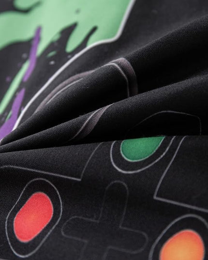 Gamer Comforter Sets for Teen Boys Gaming Bedding Sets Full Set Video Game Bedspread Gamepad Bedding Kids Controller Quilt and Pillowcases - LeafyLoom