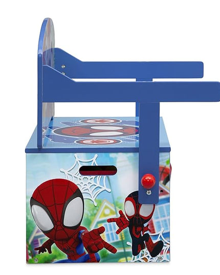 Delta Children Kids Convertible Activity Bench - Greenguard Gold Certified, Marvel Spidey and His Amazing Friends - LeafyLoom