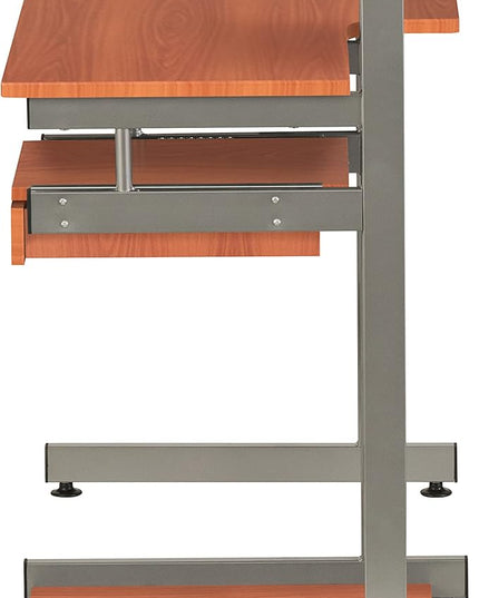 NicBex Laik-DW-00052-DX Desks, 37.75" W x 22" D x 35.25" H, Brown - LeafyLoom