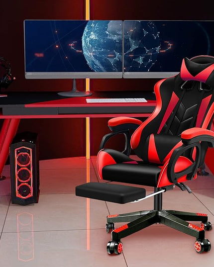 28 inch Nylon Gaming Chair Base Replacement with 5 Casters, Heavy Duty Office Chair Base Part - LeafyLoom