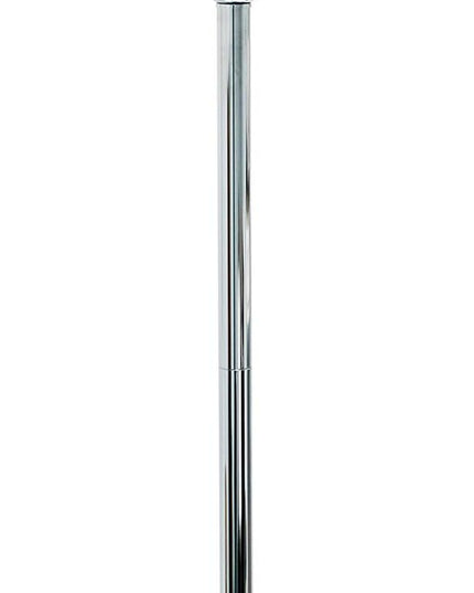 Elegant Designs LF1002-GRY Romantic Cascading Crystal and Chrome Drum Shade Floor Lamp, Gray - LeafyLoom