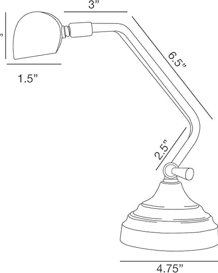 Cocoweb 12 inch Dimmable Multi-Functional Adjustable Toggle Switch LED Piano Desk Lamp - Mahogany Bronze DLED12MBD - LeafyLoom