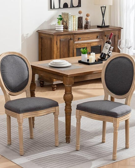 NicBex Haerin-SD-00127-LWJ Dining Chairs, 22.8"x19.3"x37.4", Dark Gray - LeafyLoom