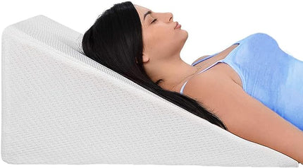 Ebung Body Positioner - Premium Memory Foam Wedge Pillow for Sleeping, Sitting, Snoring, Heartburn Relief, Pregnancy, TV, Reading, Backrest, Leg Rest - LeafyLoom