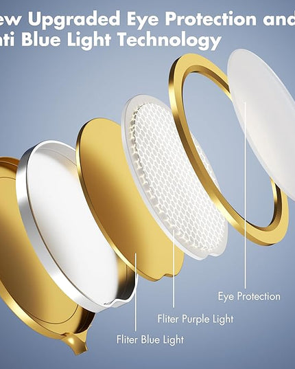 Gold Floor Lamp,Super Bright Dimmable LED Floor Lamps for Living Room, Custom Color Temperature Standing Lamp with Remote Push Button, Adjustable Gooseneck Reading Floor Lamp for Bedroom Office - LeafyLoom