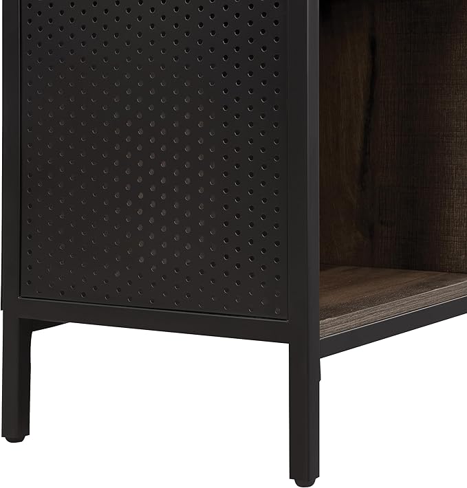 OSP Home Furnishings Ace Contemporary Modern Storage Cube Bookcase, 8 Cubes, Ozark Ash Finish - LeafyLoom