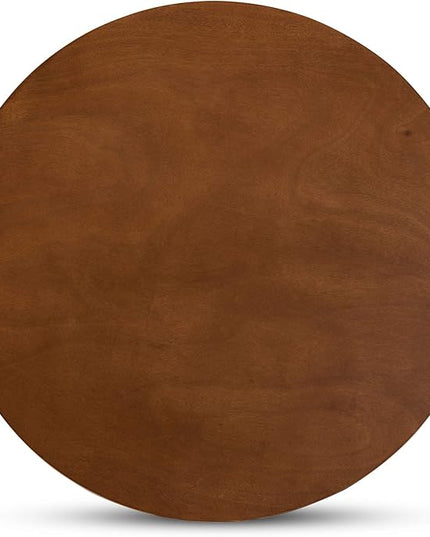 Baxton Studio Mila Modern and Contemporary Grey Fabric Upholstered and Walnut Brown Finished Wood 5-Piece Dining Set - LeafyLoom