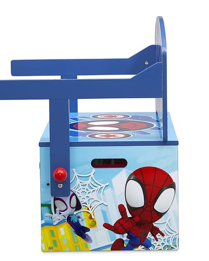 Delta Children Kids Convertible Activity Bench - Greenguard Gold Certified, Marvel Spidey and His Amazing Friends - LeafyLoom