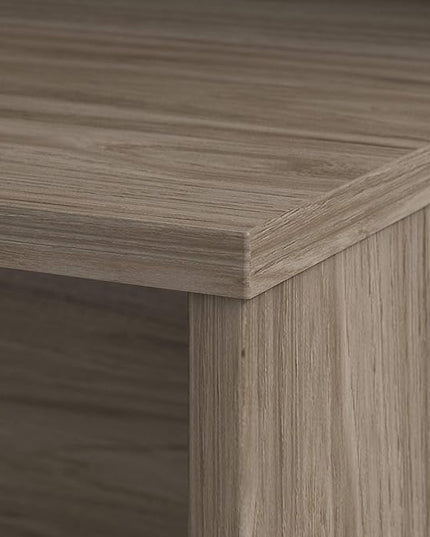 Bush Business Furniture 500 Home-Office-desks, 72W, Modern Hickory - LeafyLoom
